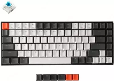  Клавиатура Keychron K2 84 Key  Gateron  Mechanical Keyboard  White LED Red Russian Layout - 