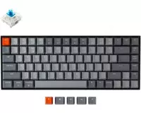 Клавиатура Keychron K2 84 Key Aluminum Frame HotSwappable  Gateron  Mechanical Keyboard  RGB Red Russian Layout