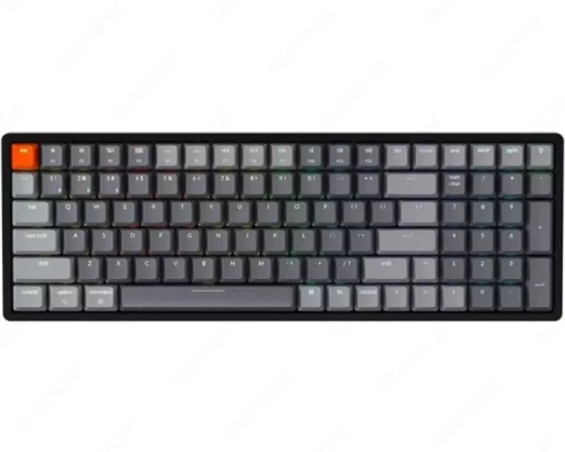  Клавиатура Keychron K4 100 Key Aluminum Frame HotSwappable Gateron  Mechanical Keyboard  RGB Blue Russian Layout - 