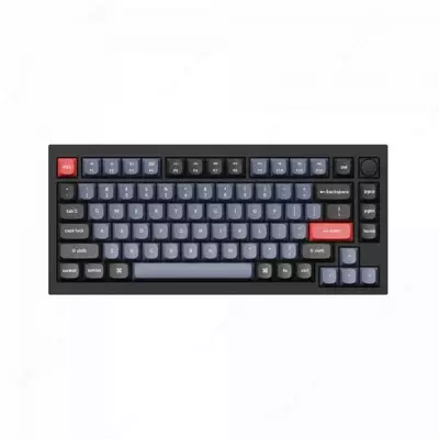 Клавиатура Keychron Q1 QMK  HotSwappable  Gateron Phantom Brown  RGB  Knob  Black