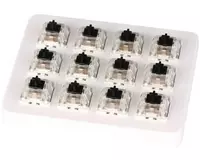 Набор механических переключателей KEYCHRON Gateron  Switch with Holder Set  12Pcs/Set Black
