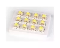 Набор механических переключателей KEYCHRON Gateron  Switch with Holder Set  12Pcs/Set Yellow