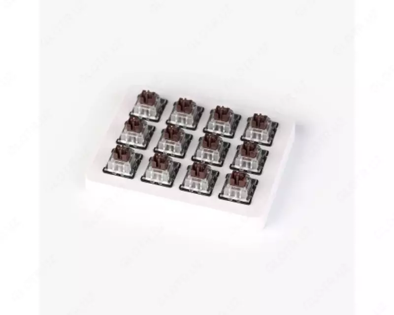 Набор механических переключателей KEYCHRON LK Optical  Switch with Holder Set  12Pcs/Set Brown