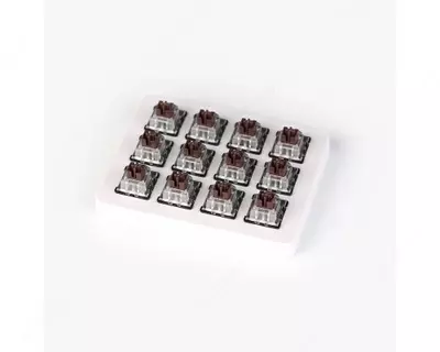 Набор механических переключателей KEYCHRON LK Optical  Switch with Holder Set  12Pcs/Set Brown