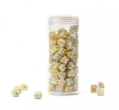 Набор механических переключателей Keychron Gateron KS-3 Milky Pro Yellow 110 pcs
