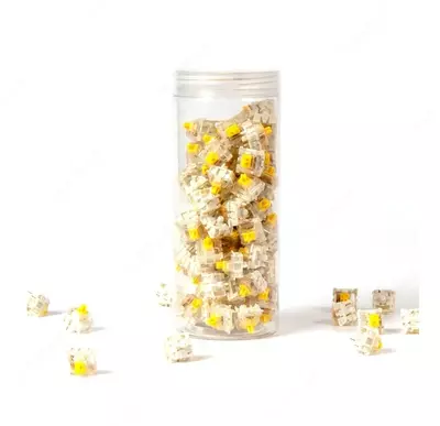  Набор механических переключателей Keychron Gateron Cap V2 Milky Yellow 110 pcs - 