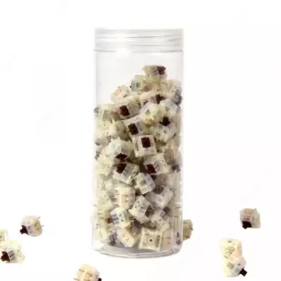 Набор механических переключателей Keychron Gateron Cap V2 Milky Brown 110 pcs