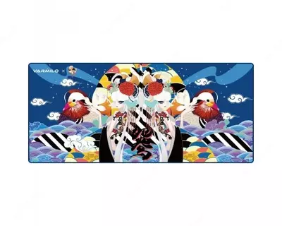  Игровая поверхность Varmilo Lovebirds Gold Desk Mat XL (900х400х3мм) - 
