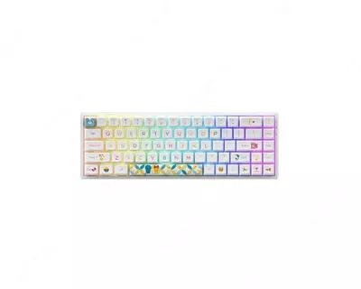  Клавиатура Akko 3068B Doraemon Rainbow CS Jelly Pink RGB - 