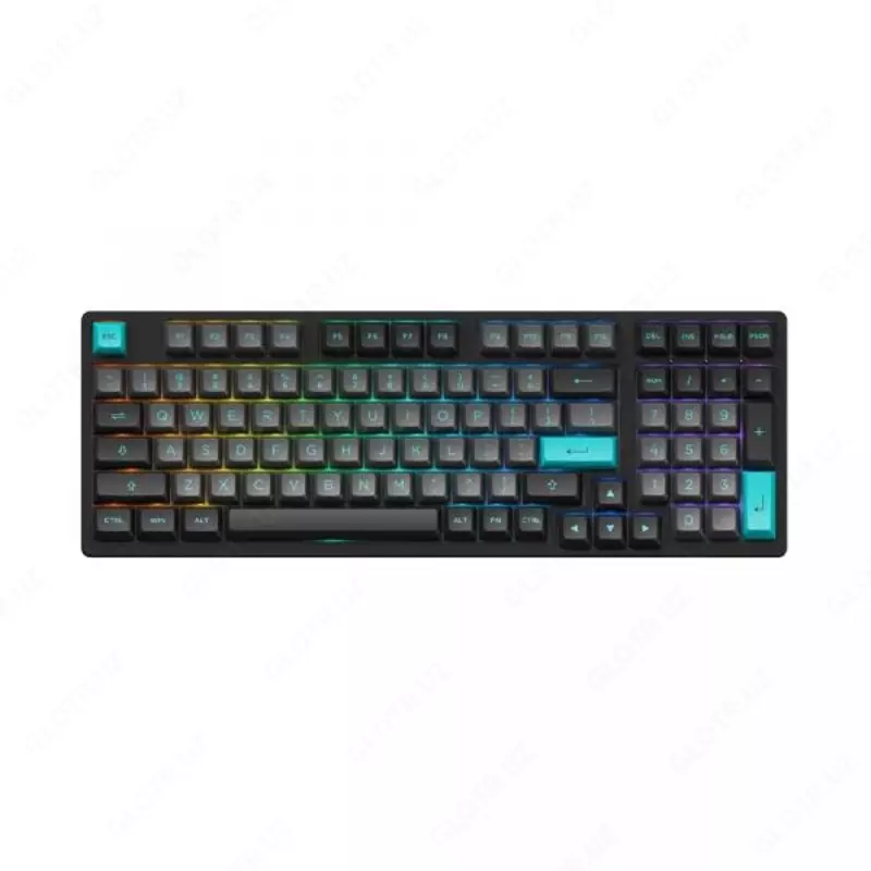 Клавиатура Akko 3098B Black&Cyan CS Jelly White RGB