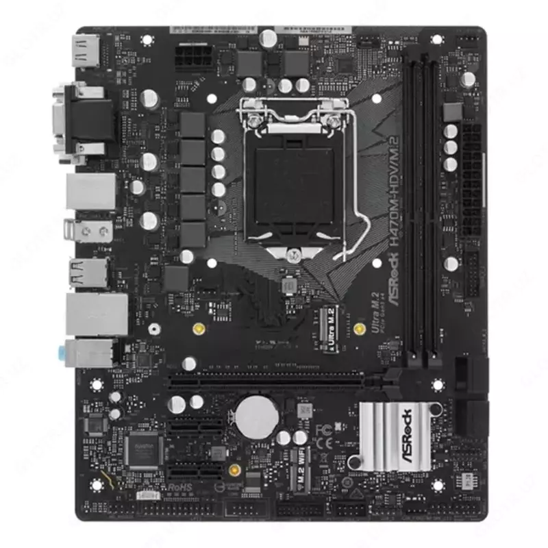 Материнская плата ASRock H470M-HDV/M.2 s1200 H470 2xDDR4 HDMI-DVI-VGA M.2 mATX