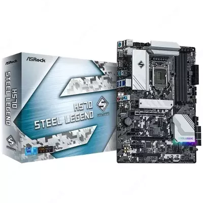  Материнcкая плата ASRock H570 STEEL LEGEND s1200 H570 4xDDR4 M.2 HDMI-DP Type-C ATX - 
