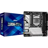  Материнская плата ASRock Z590M-ITX/AX s1200 Z590 HDMI-DP 2xDDR4 M.2 2.5G LAN Type-C Wi-Fi!!!BT mITX - 
