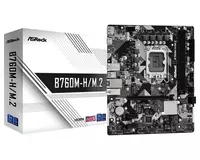 Материнская плата ASRock Motherboard ASRock B760M-H/M.2 s1700 B760 2xDDR5 M.2 HDMI DP mATX