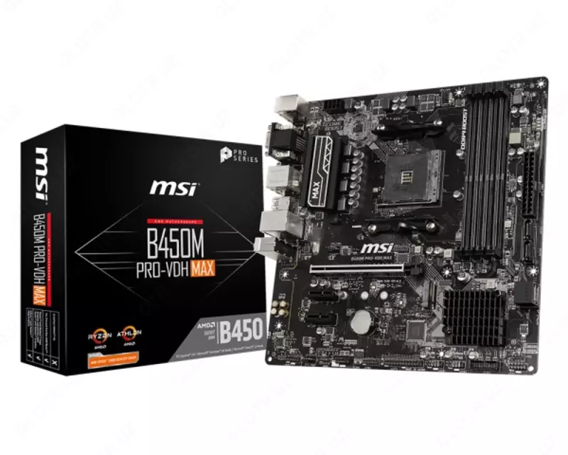 Материнcкая плата MSI B450M_PRO-VDH_MAX sAM4 B450 4xDDR4 HDMI-DVI-VGA mATX