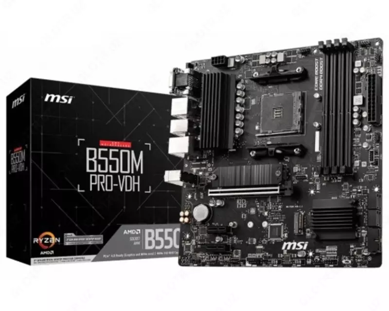 Материнcкая плата MSI B550M_PRO-VDH sAM4 B550 4xDDR4 HDMI-DP-VGA mATX