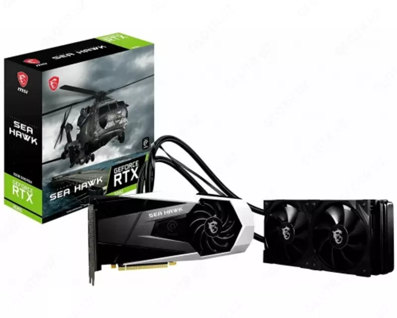  Видеокарта MSI GeForce RTX3080 10GB GDDR6X SEA HAWK X LHR - 