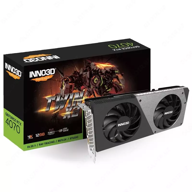 Видеокарта Inno3D RTX4070 12Gb GDDR6X Twin X2