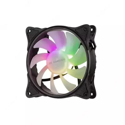  Корпусной вентилятор 2E GAMING (F120IR-ARGB) 120мм  3pin fan  3 pin +5V Aura  белые лопасти  черная рамка  inner LED - 