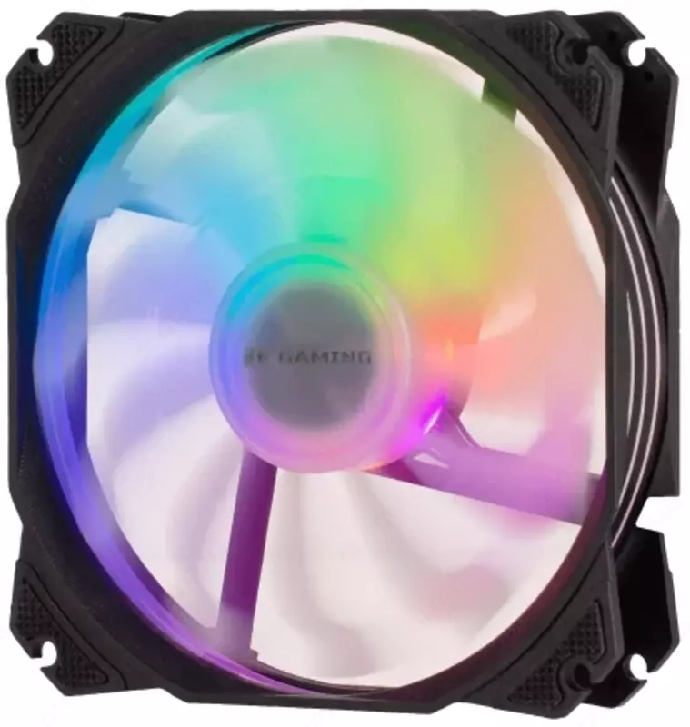 Корпусной вентилятор 2E GAMING AIR COOL (ACF120PW-RGB)  120мм 2510-4PIN  белые лопасти  черная рамка