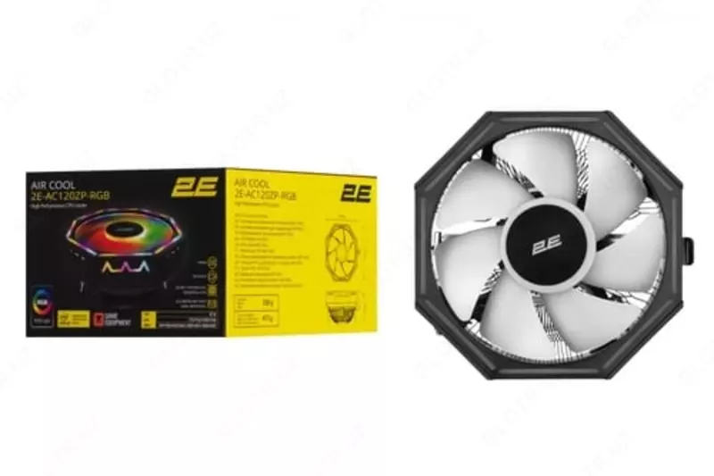 2E Gaming CPU cooling system Air Cool AC120ZP RGB  LGA1700  1200  115X  775  AM5  AM4  AM3  AM3+  AM2  AM2+  FM2  FM1  4pin RGB  TDP 95W