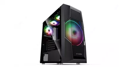 Корпус 2E GAMING Computer case  TURBO (G2057B)   MidT  2xUSB2.0 1xUSB3.0  1x200+3x120ARGB TG (side panel) without PSU black