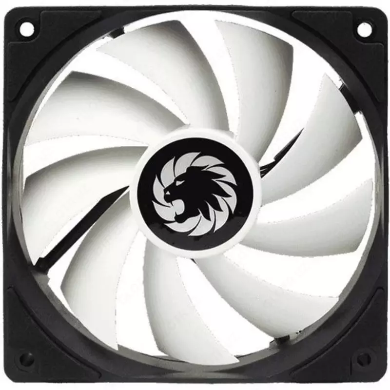 Корпусной вентилятор GAMEMAX (WFBK-WT) 120 мм  3-4 пин белые лопасти  черная рамка