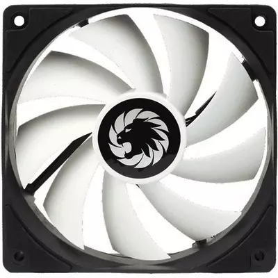  Корпусной вентилятор GAMEMAX (WFBK-WT) 120 мм  3-4 пин белые лопасти  черная рамка - 