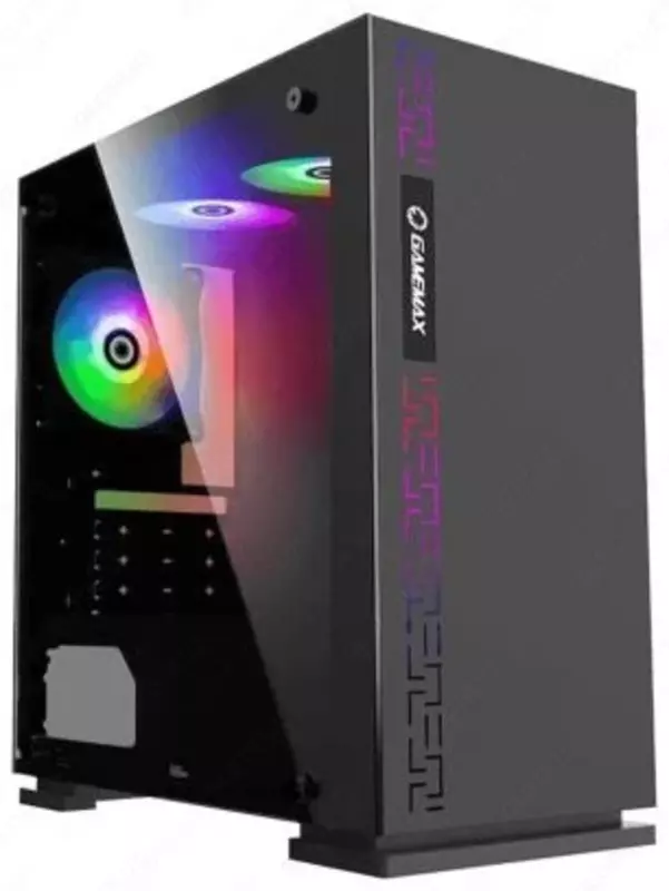 Корпус GAMEMAX DARK RANGER  MiniT  1xUSB3.0  2xUSB2.0 1x120ARGB стекло (бок.) без БП черный