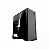  Корпус GAMEMAX SHINE MidT 1xUSB3.0  2xUSB2.0  1x120ARGB стекло (бок.) без БП черный - 