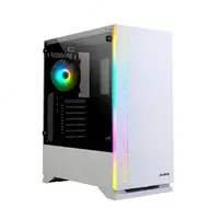 Корпус Zalman S5  MidT  2xUSB2.0  1xUSB3.0  1x120мм  1x120мм RGB  стекло (боковая панель)  без БП  белый