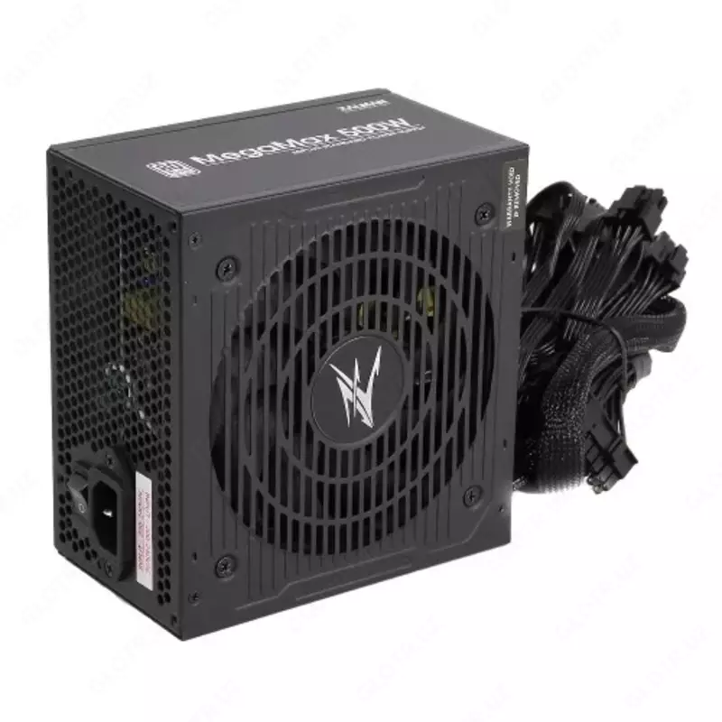  Блок питания Zalman MegaMax 500-TXII (500W)  200-240 VAC 86%  80+ aPFC  120мм  MB24  CPU(4+8)  6xSATA  2xPCIe  3xMOLEX 1xFDD OPP OVP UVP SCP - 