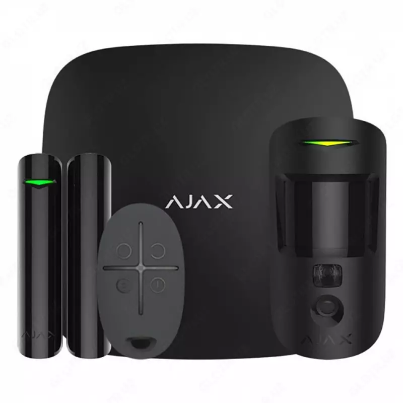 Ajax StarterKitCamPlus (Hub2Plus+MotionCam+Door+Space) black комплект охранной сигнализации