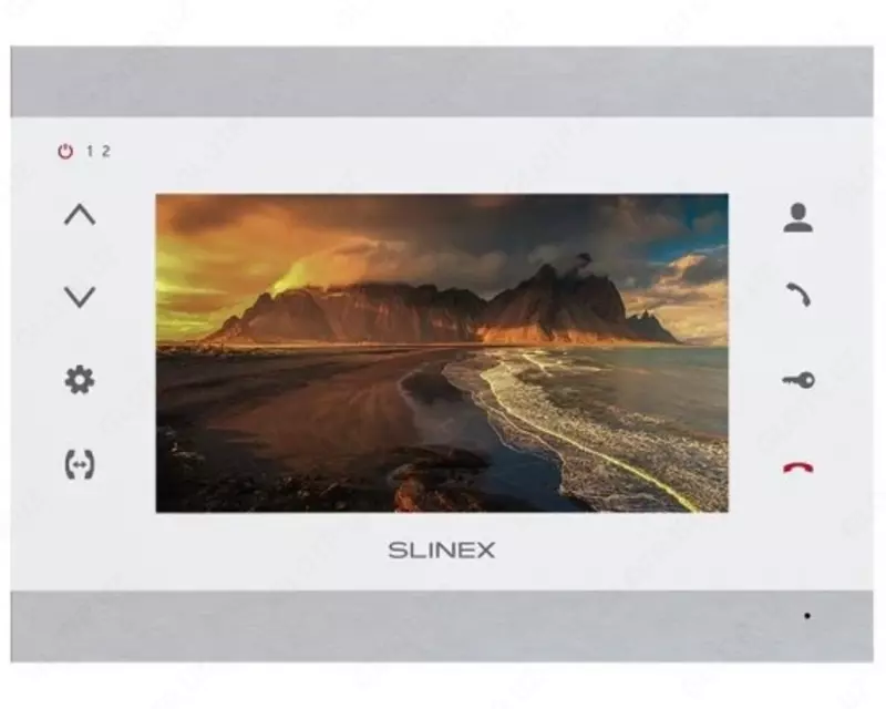 Видеодомофон Slinex SL-07IPHD  IPS 7  детектор движения  переадресация  серебристый белый