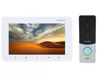  Комплект видеодомофон Slinex SM-07MHD  белый + вызывная панель Slinex ML-20HD  серебристый чёрный - 