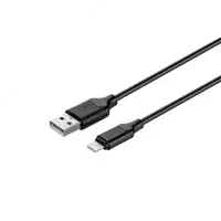Кабель KITs USB 2.0 to Lightning cable  2A  black  1m