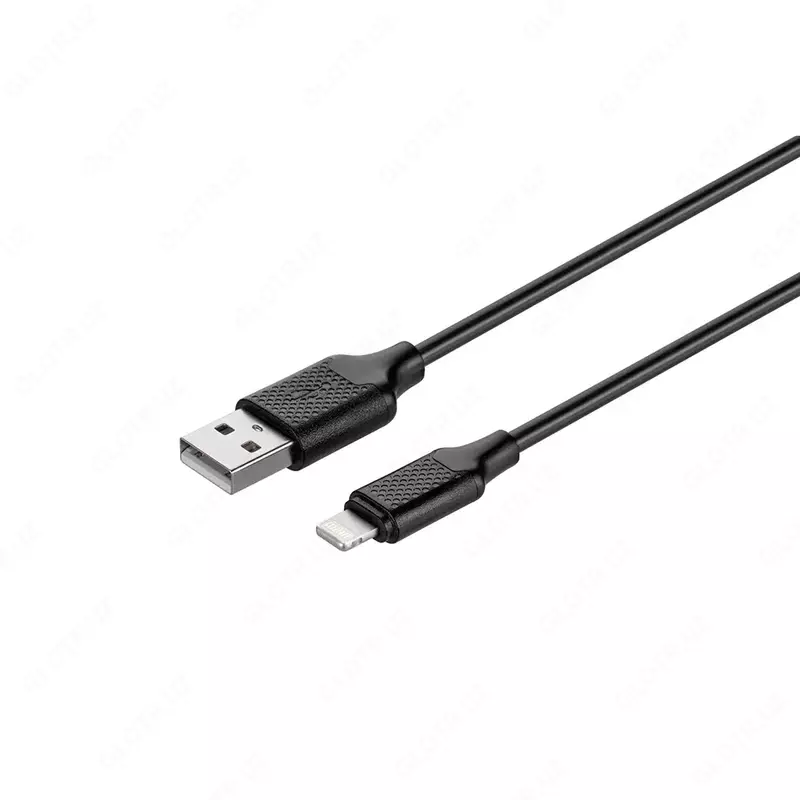 Кабель KITs USB 2.0 to Lightning cable  2A  black  1m
