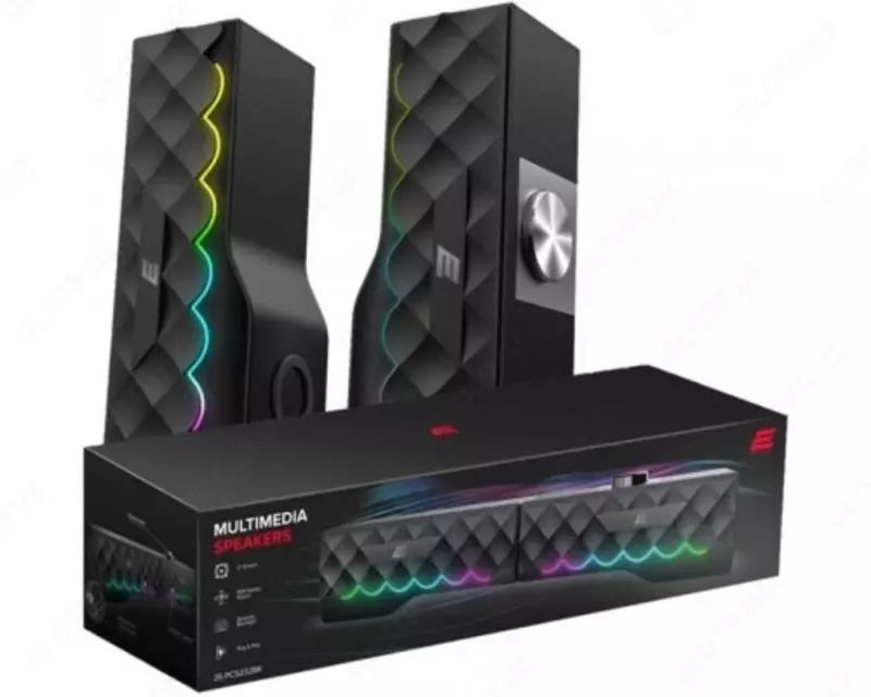  Акустическая система 2E PCS232 RGB  Soundbar  2.0  USB  Black - 