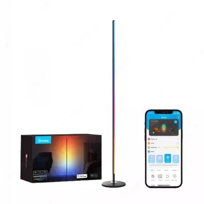 Торшер умный Govee H6076 RGBICW Smart Corner Floor Lamp Черный