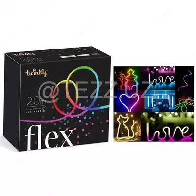  Smart LED Twinkly Flex RGB 200  гибкий контур  IP20  длина 2м  кабель белый - 