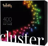 Smart LED Гирлянда Twinkly Cluster RGB 400  Gen II  IP44  длина 6м  кабель черный