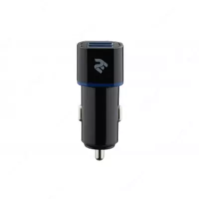 Автомобильное ЗУ 2E Dual USB Car Charger 2.4A&2.4A  black