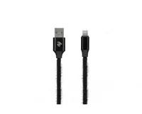 Кабель 2E USB-A - Lightning  Fur  1m  black