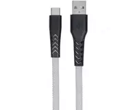 Кабель 2E USB 2.0 to Type-C Flat fabric urban  grey  1m