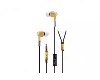  Наушники 2E S2 Metal Skin Mic Gold - 
