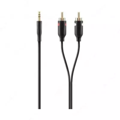 Кабель Belkin jack 3.5mm - M/M  portable  1m  black/gold