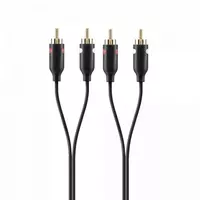 Кабель Belkin RCAx2 - RCAx2 (M/M) 1m  black
