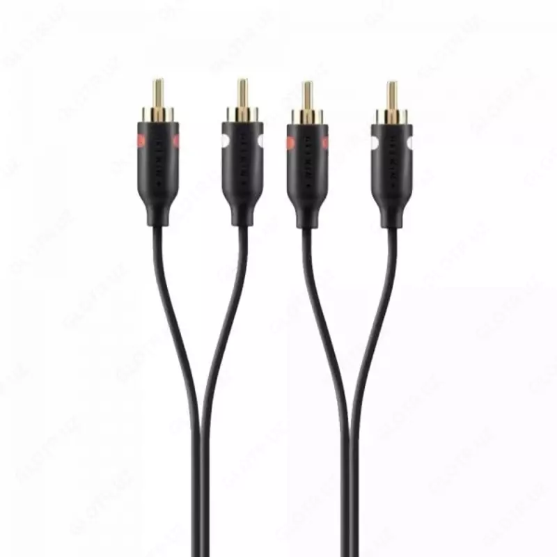 Кабель Belkin RCAx2 - RCAx2 (M/M) 1m  black