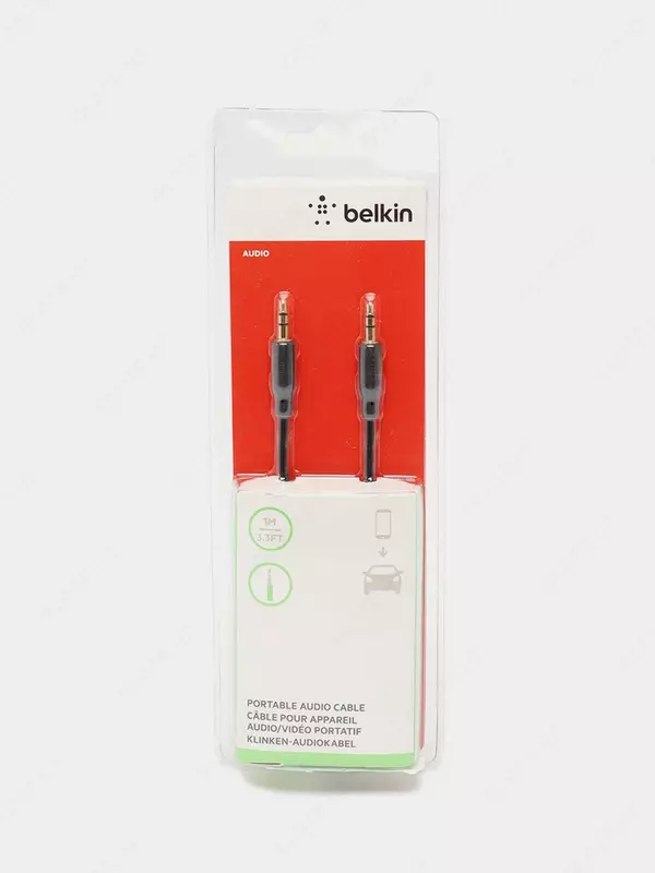  Кабель Belkin jack 3.5mm - M/RCA-Mx2  portable  1m  black/gold - 