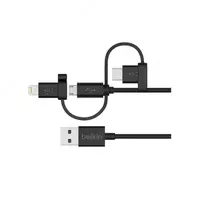 Кабель Belkin USB 2.0 Universal MicroUSB/USB-C/ Lightning Connectors  1.2m